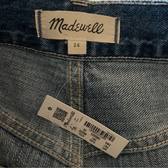 Women’s 26 MADEWELL Baggy Straight Jeans in Ensenada Wash Twisted Seam NWT - Picture 10 of 10